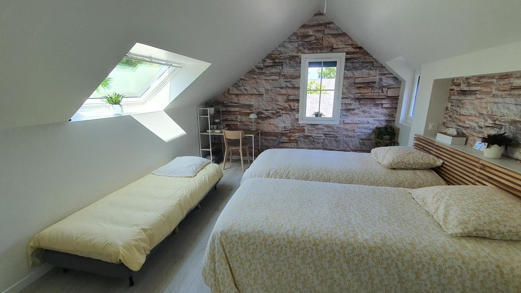 Au Fil De L'Eau Bed and Breakfast La Chapelle-Saint-Aubin Værelse billede